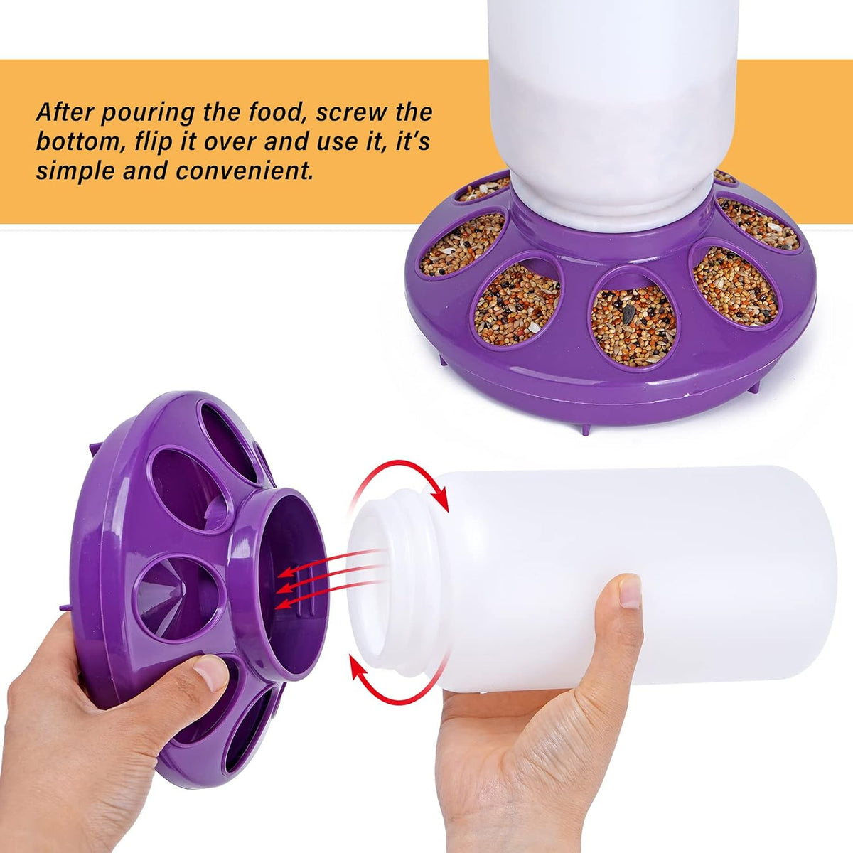Chick Feeder and Waterer Set no Waste Chicken Water Dispenser 1L Chicken Water Feeder Poultry Waterer Baby Chick