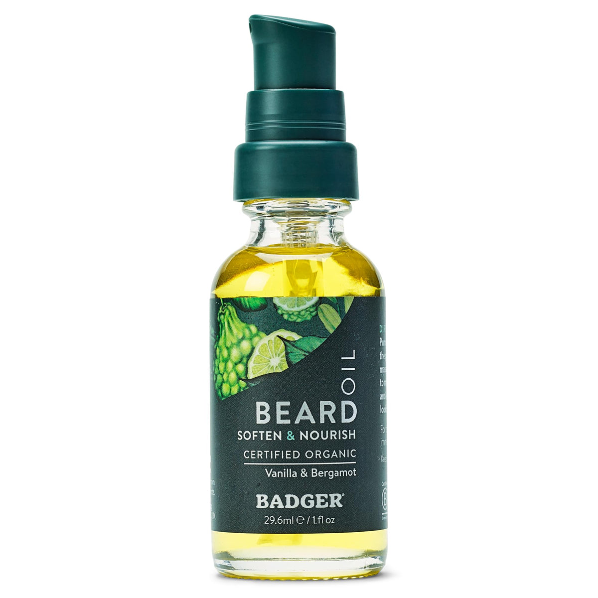 Organic Beard Oil, Babassu & Jojoba, 1 fl oz