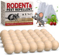 Mouse Repellent 36 Balls, Peppermint Rodent Repellent for Indoor & Outdoor Use, Long-Lasting Safe Mice Deterrent