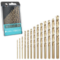 13pcs Cobalt Drill Bit Set M35 HSS 1/16"-1/4" Jobber Drill Bits Set