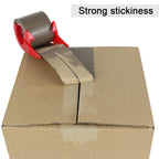 Packing Tape with dispencer Noiseless Brown Packaging Tape for Shipping Moving Strong Sealing Adhesive Industrial