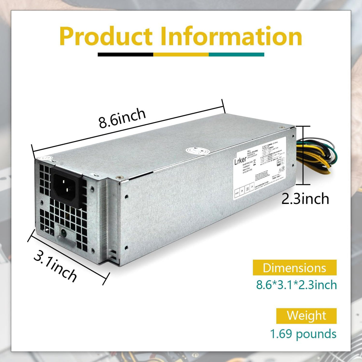 260W Power Supply H260EBM-00 Compatible with Dell Optiplex 3050 3060 5050