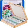 PS100B Prepared Microscope Slide Set for Basic Biological Science | 100pc Prepared Slides Professionally Stained &