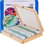 PS100B Prepared Microscope Slide Set for Basic Biological Science | 100pc Prepared Slides Professionally Stained &