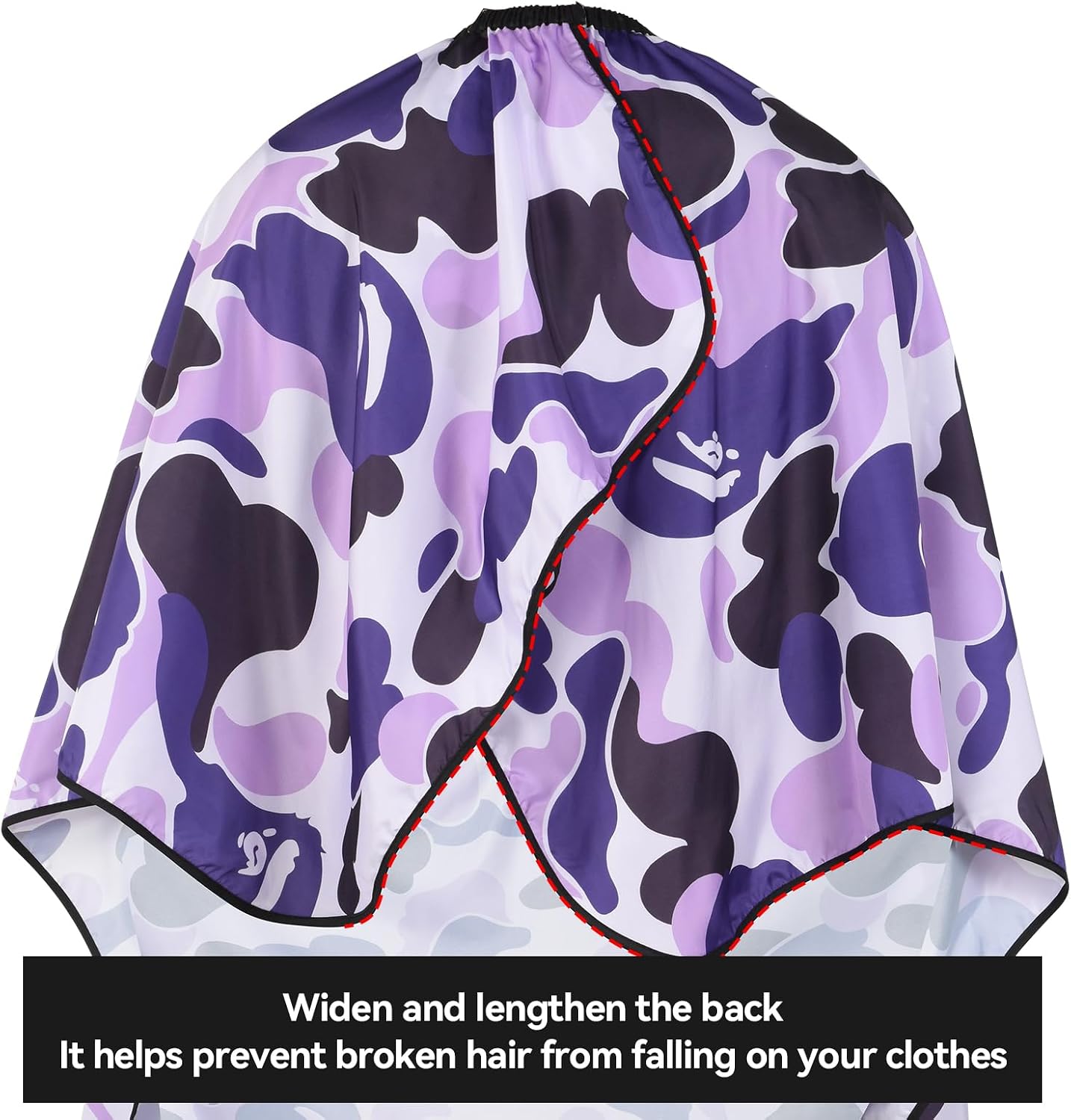 Waterproof Hair Cutting Cape Polyester Salon Barber Cape Adjustable Collar