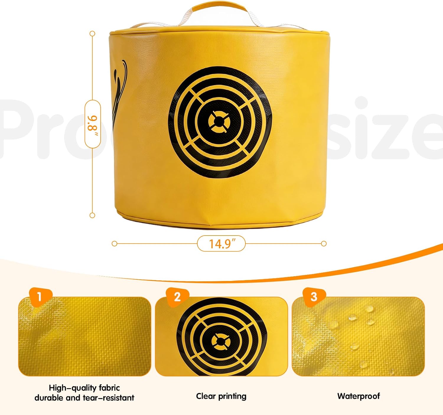 Golf Impact Bag, 9.8×14.9 Inch Smash Bag for Golf Practice, Golf Swing Trainer Impact Position Training Aid with