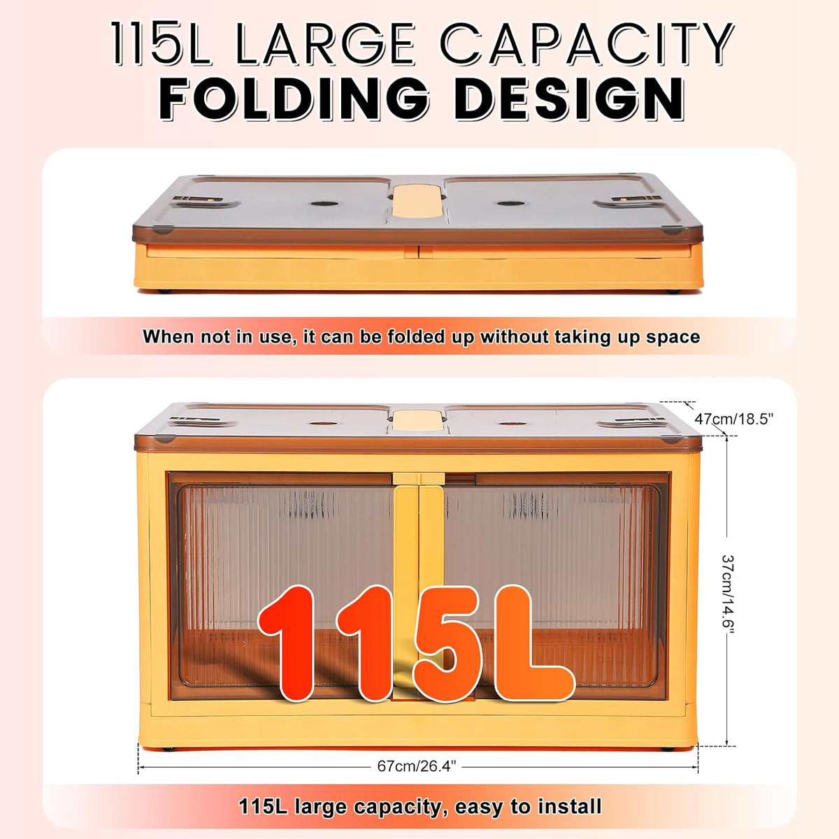 115L Chicken Brooder Box for Chicks Kit with Heater Chicks Warmer Brooder Plate Ducks Tent Pen Thermometer for 30