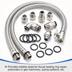 uxcell 6Pcs AS-246 Nitrile Rubber O-Rings 4-1/2" ID 4-3/4" OD 1/8" W
