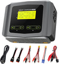LiPo Battery Charger Dual 10A Fast Balance Charger Discharger for RC Car | Large Screen Battery Charger for 1-6S LiPo