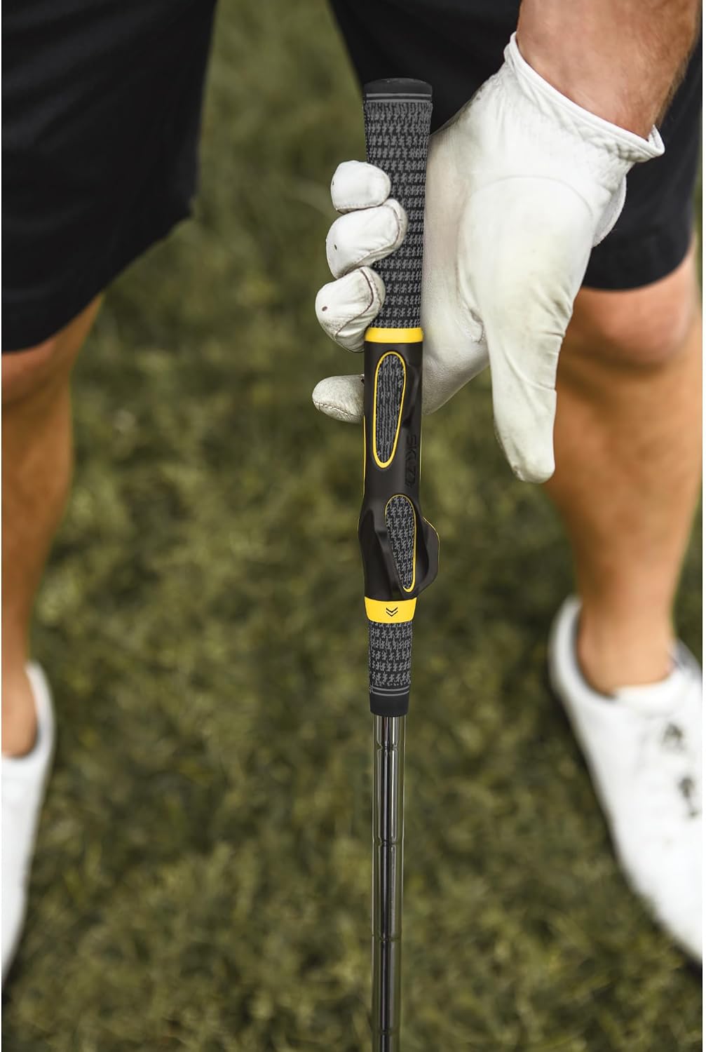 Golf Grip Trainer, Club Attachment for Correct Hand Positioning and Muscle Memory, Fits Standard Grips from Driver to
