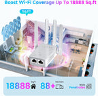 2026 WiFi Extender Signal Booster for Home,18888 Sq.ft WiFi Range Repeater | 97% Faster,Wireless Router Signal