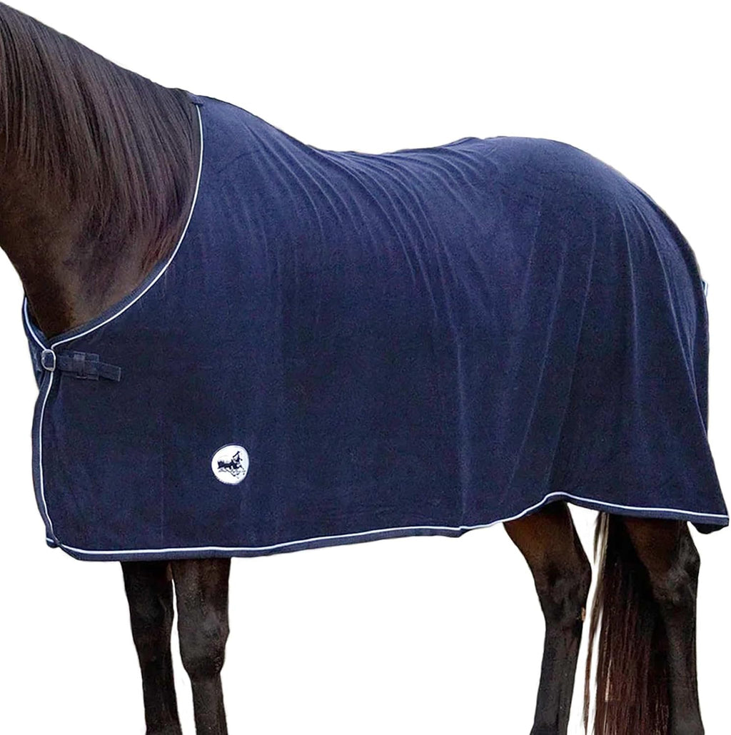 Elite Fleece Cooler Blanket for Horses, 78" – Contoured Moisture Wicking Horse Cooler, Lightweight Breathable Fleece
