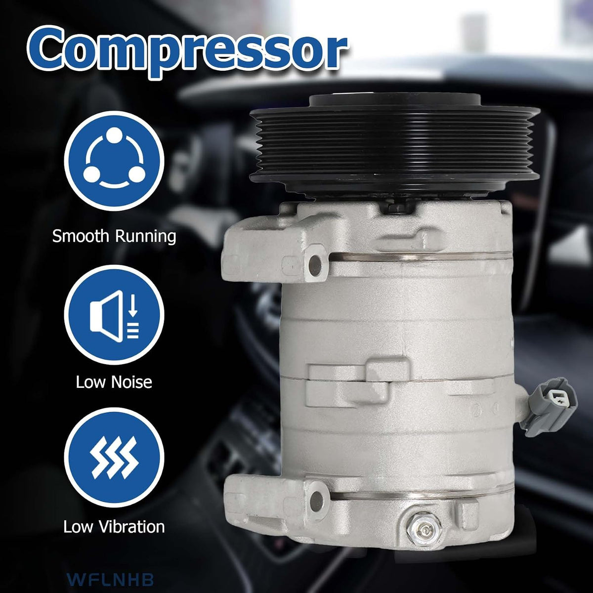 WFLNHB AC Compressor Replacement for Honda Accord 2003-2007 CO 28003C