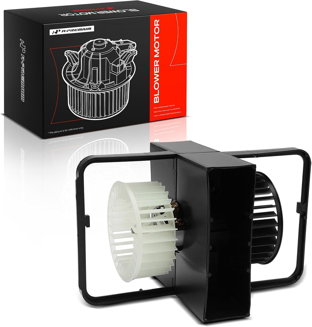 A-Premium Front HVAC Heater Blower Motor Assembly with Fan Cage