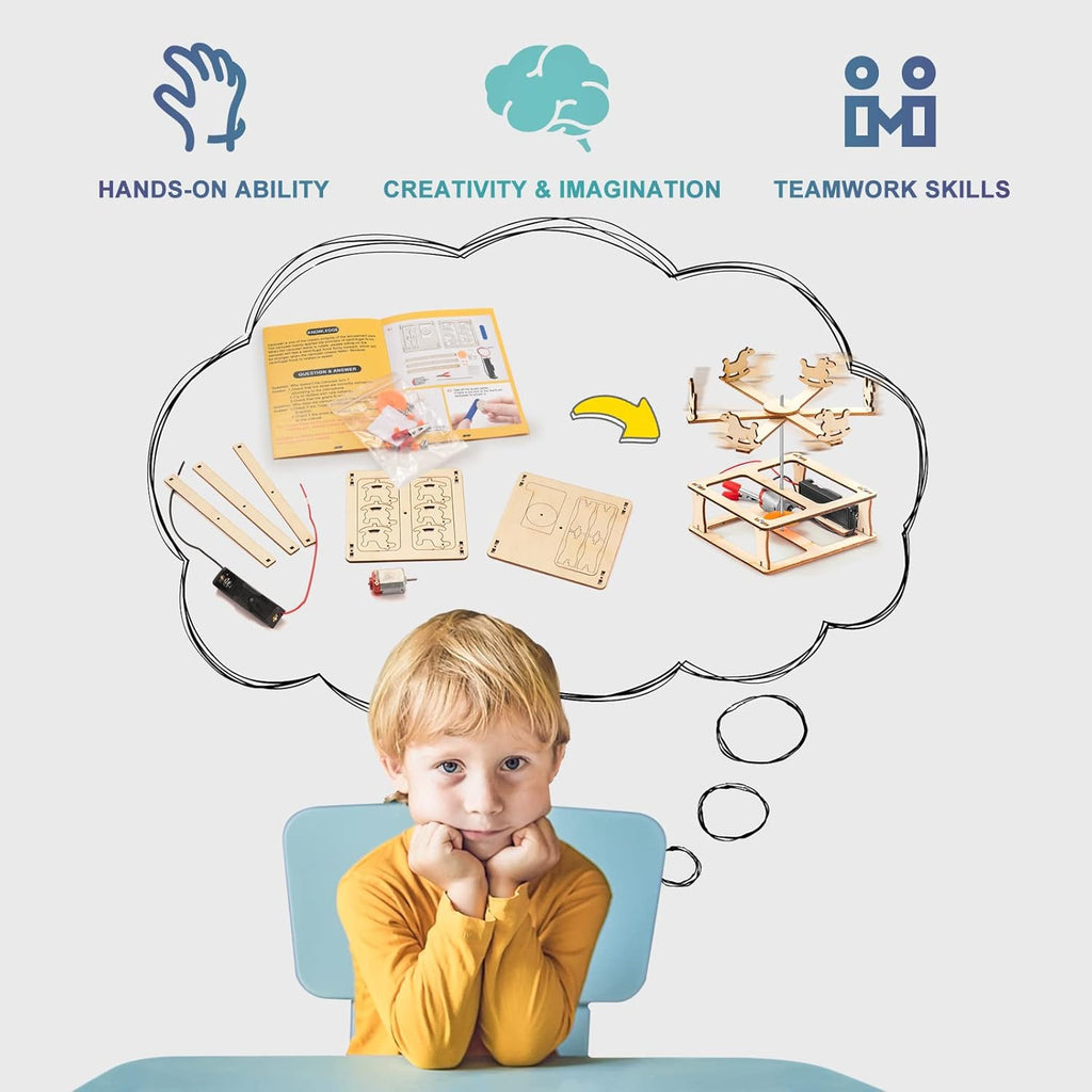 5 Individual STEM Science Kits for Kids, Wood Arts and Craft Kits, STEM Toys for Boys Girls Age 8-12 8 10 12 13 14