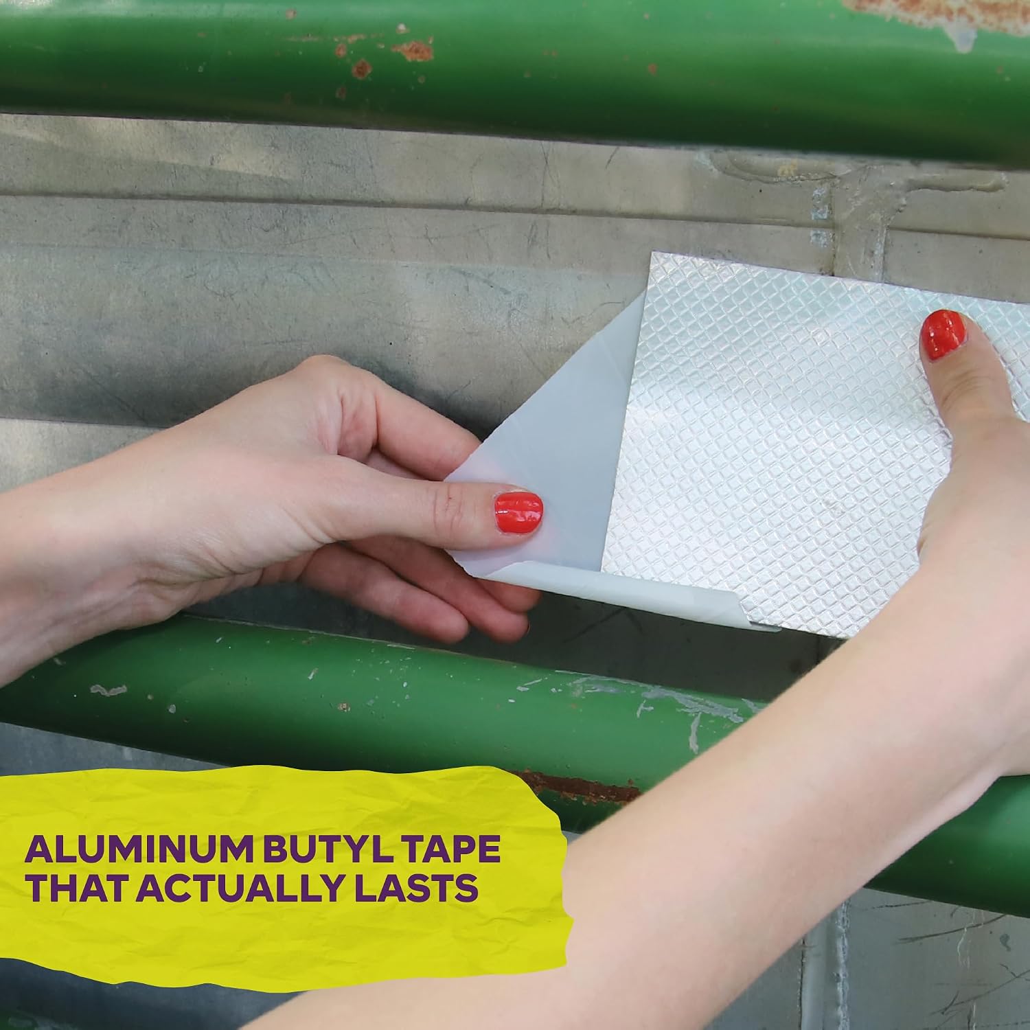 Aluminum Butyl Tape Waterproof Sealing Tape 4 Inch x 16 Feet Roof Sealant for Roof and Gutter Patch, RV Repair, Metal