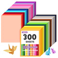 300 Sheets 8.5" X 11" Colored Cardstock, 50 Colors Card Stock