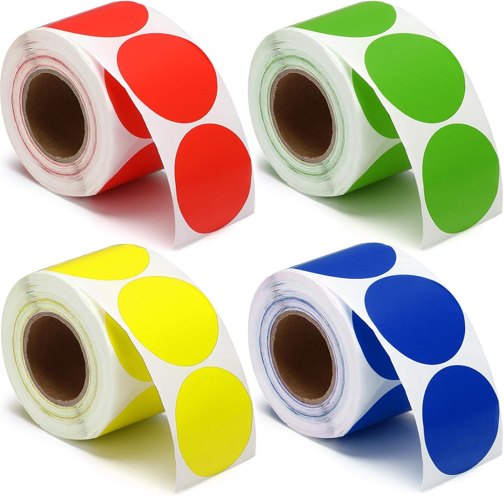 2000 Pieces 2 Inch Color Coding Label Dot Stickers