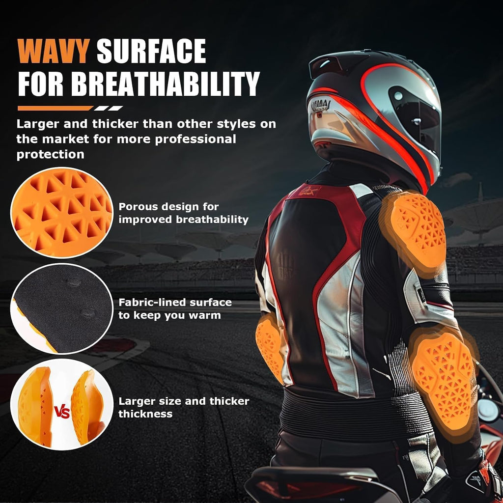 5PCS CE Level 2 Motorcycle Armor,CE Motorcycle Jacket Pads Inserts | Full CE Level 2 Motorcycle Armor Inserts,Body