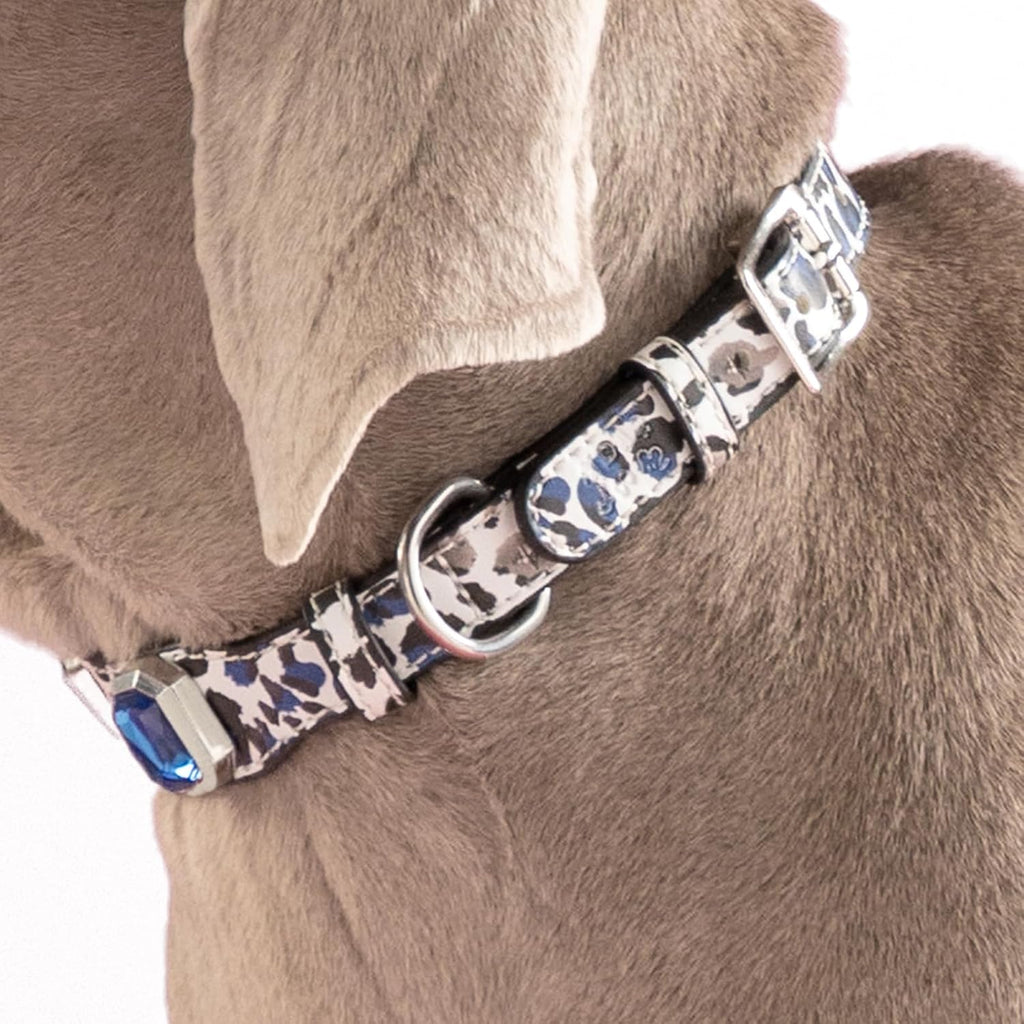 Luxury Dog Collar&Necklace, Bling Rhinestone Leather Collar
