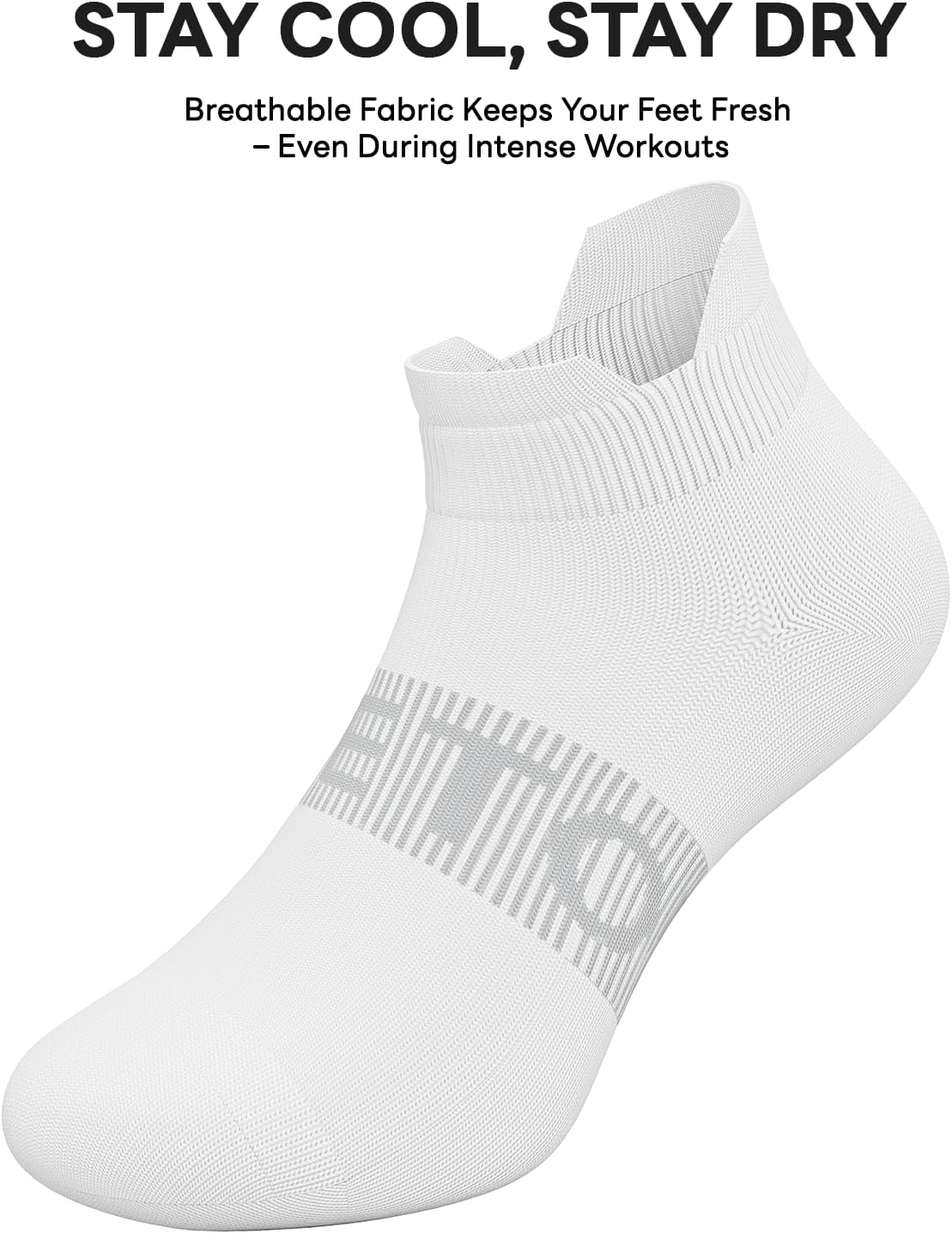 6 Pairs Ankle Compression Socks Women Men 15-20 mmHg Low Cut Athletic Running Arch Support for Travel Nurses Flight