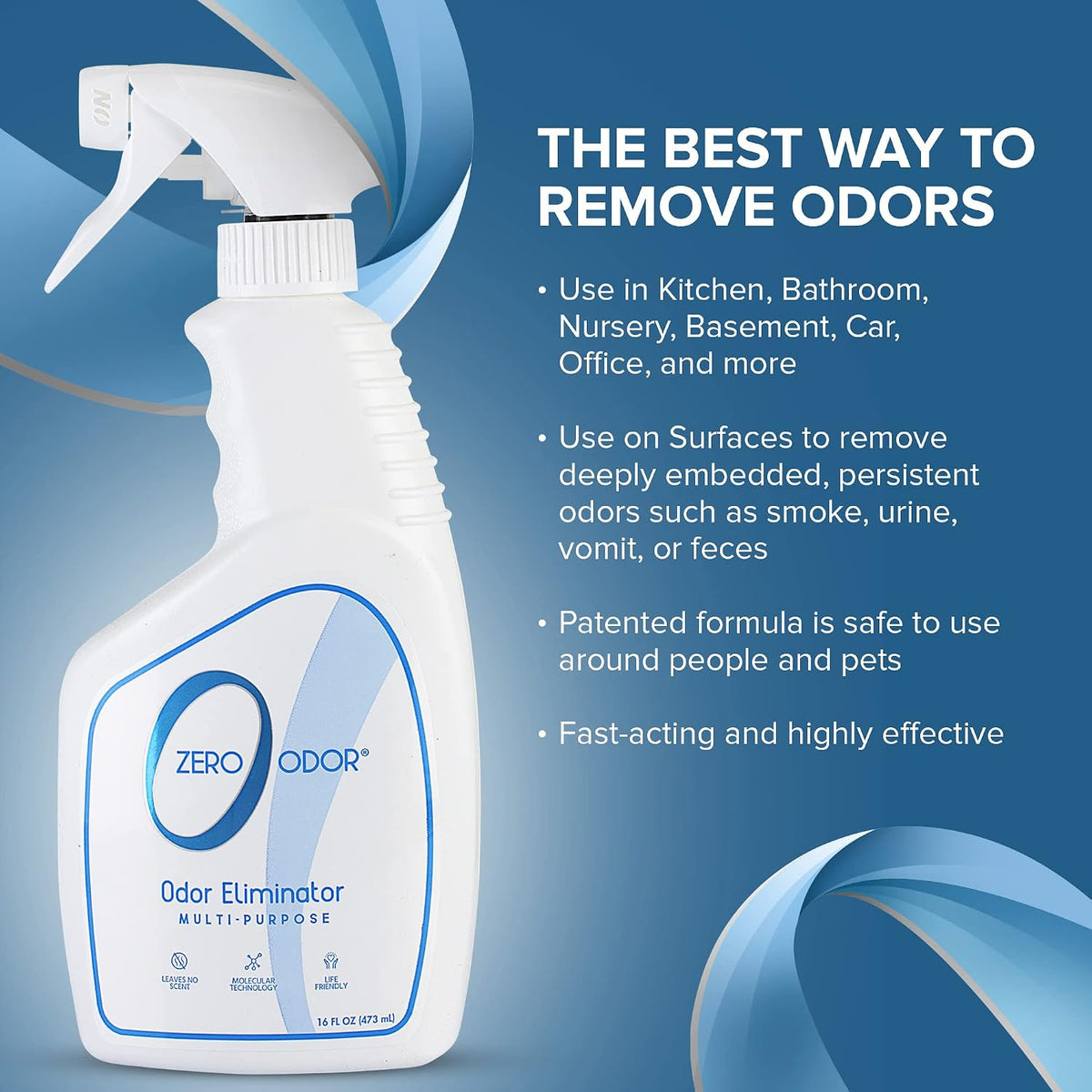 Multi-Purpose Odor Eliminator, Fabric & Room Deodorizer, 16 oz