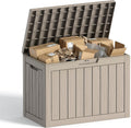 50 Gallon Outdoor Package Delivery Box with Lockable, Resin, Waterproof & Weatherproof Secure Parcel Drop Box for