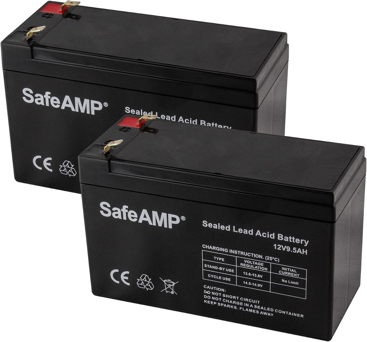 SafeAMP RBC17 UPS Batteries for Select APC Models, 2-Pack