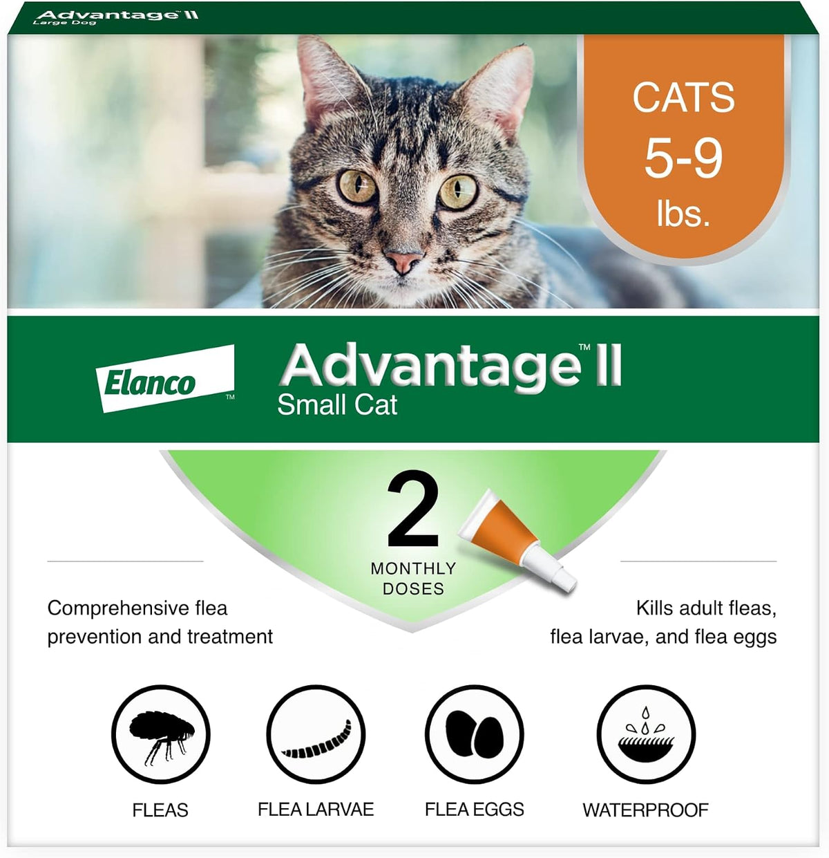 II Small Cat Topical Flea Treatment & Prevention, 2ct