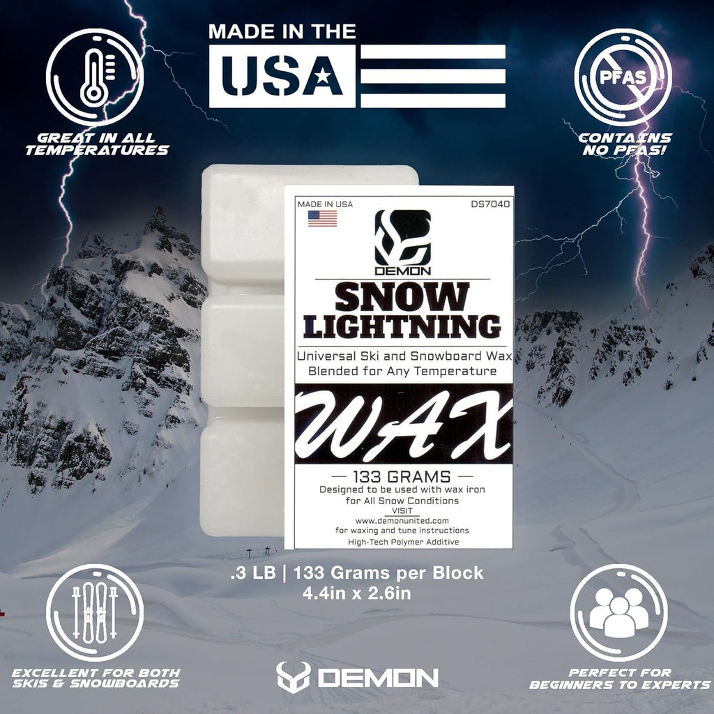 USA Diamond Star Edition Ski & Snowboard Tuning Kit, All Season Snow Conditions Wax Kit, Hot Wax Iron, Wax Apron