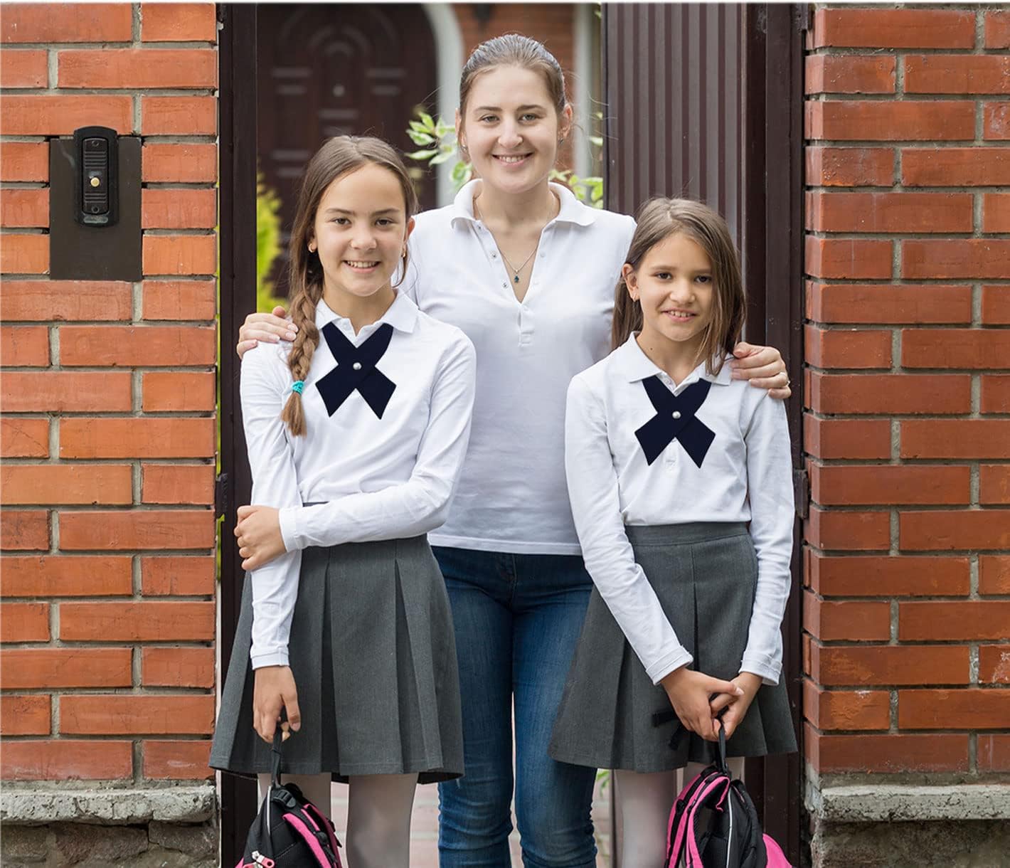 Girls' Criss-Cross bow ties, Girls' School Uniform