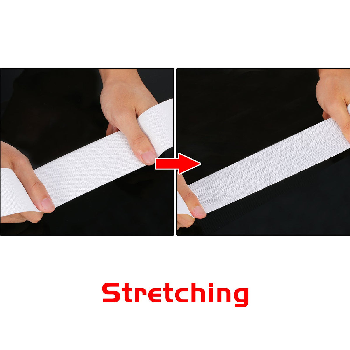 Elastic Spool(2 Inch x 22 Yard,White)