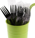 Royal 1000 Units Medium Heavy Weight Individually Wrapped Disposable Polystyrene Plastic Forks for Restaurants and