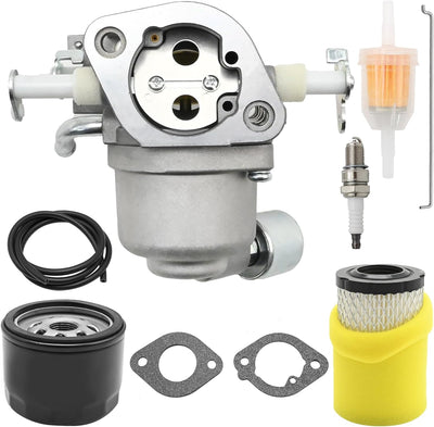 Carburetor for John Deere Z335E Z345R Z355E Zero Turn Mower | Replaces 591334 594201, fits Z345M, includes fuel pump