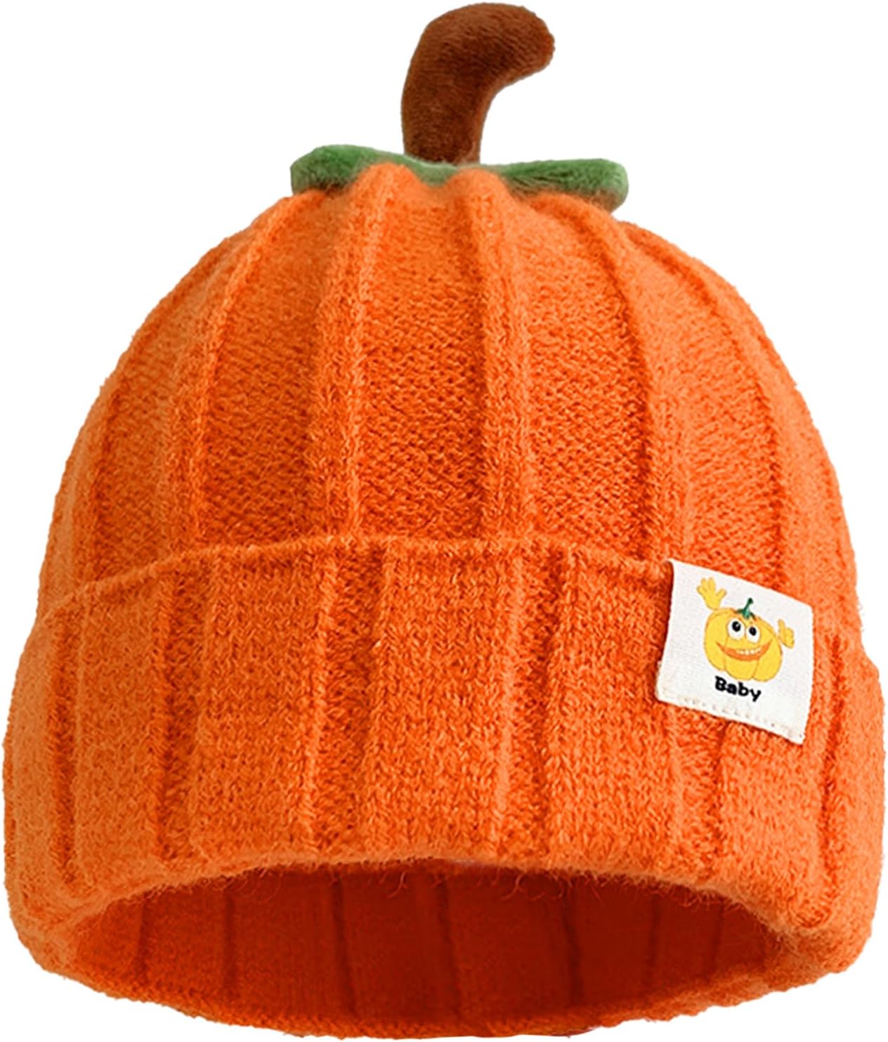 Pumpkin Hat Baby - Halloween Beanie Pumpkin Costume, Winter Knitted Beanie Hats for Infant, Kids, Toddler & Newborn