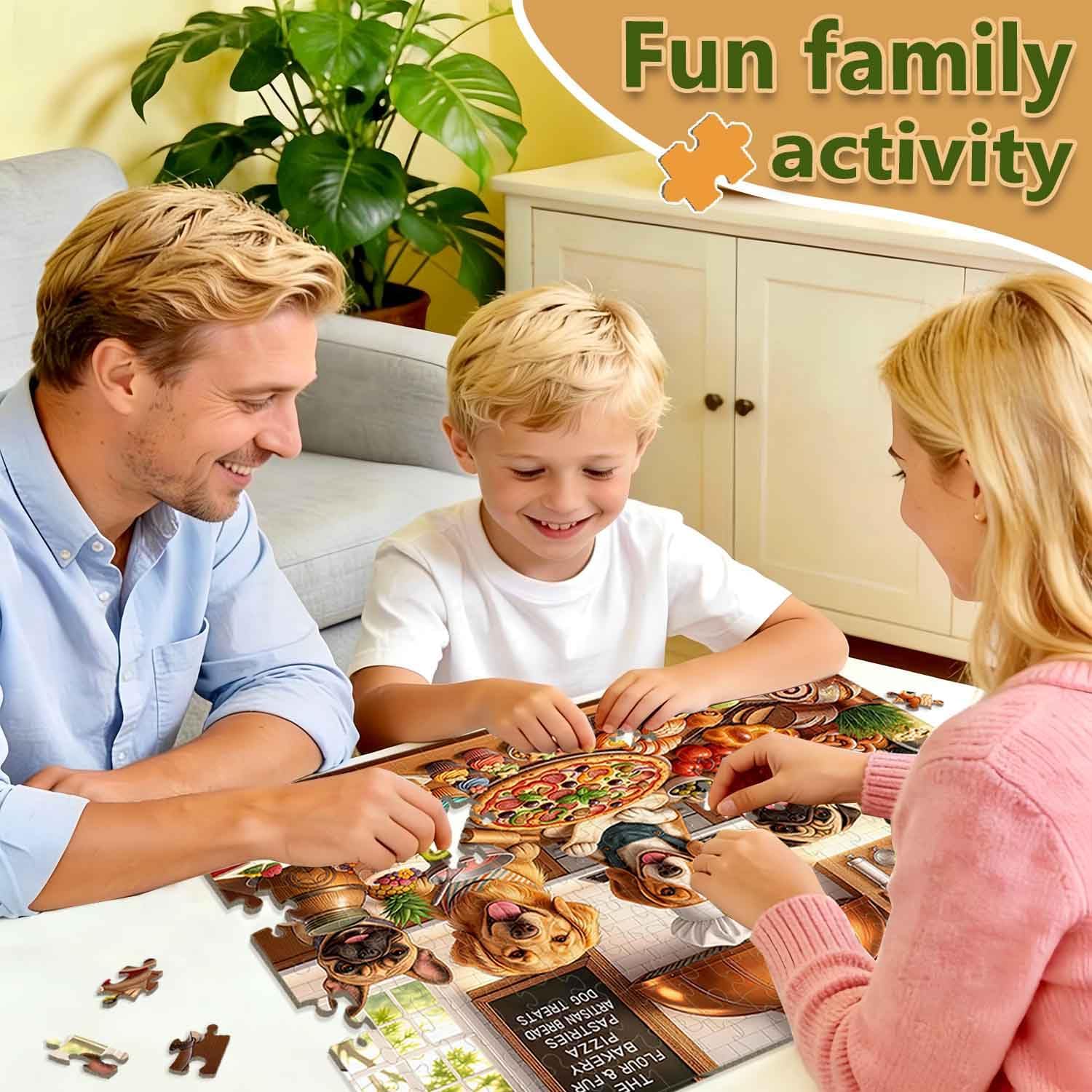Puzzles for Kids Ages 6-8 and 8-10, 200 Piece Jigsaw Puzzle for Adults and Seniors – Funny Chef Doggy Puzzle, Cute