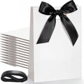12 Pcs Bridesmaid Gift Bags with Handle Ribbon, White, Black