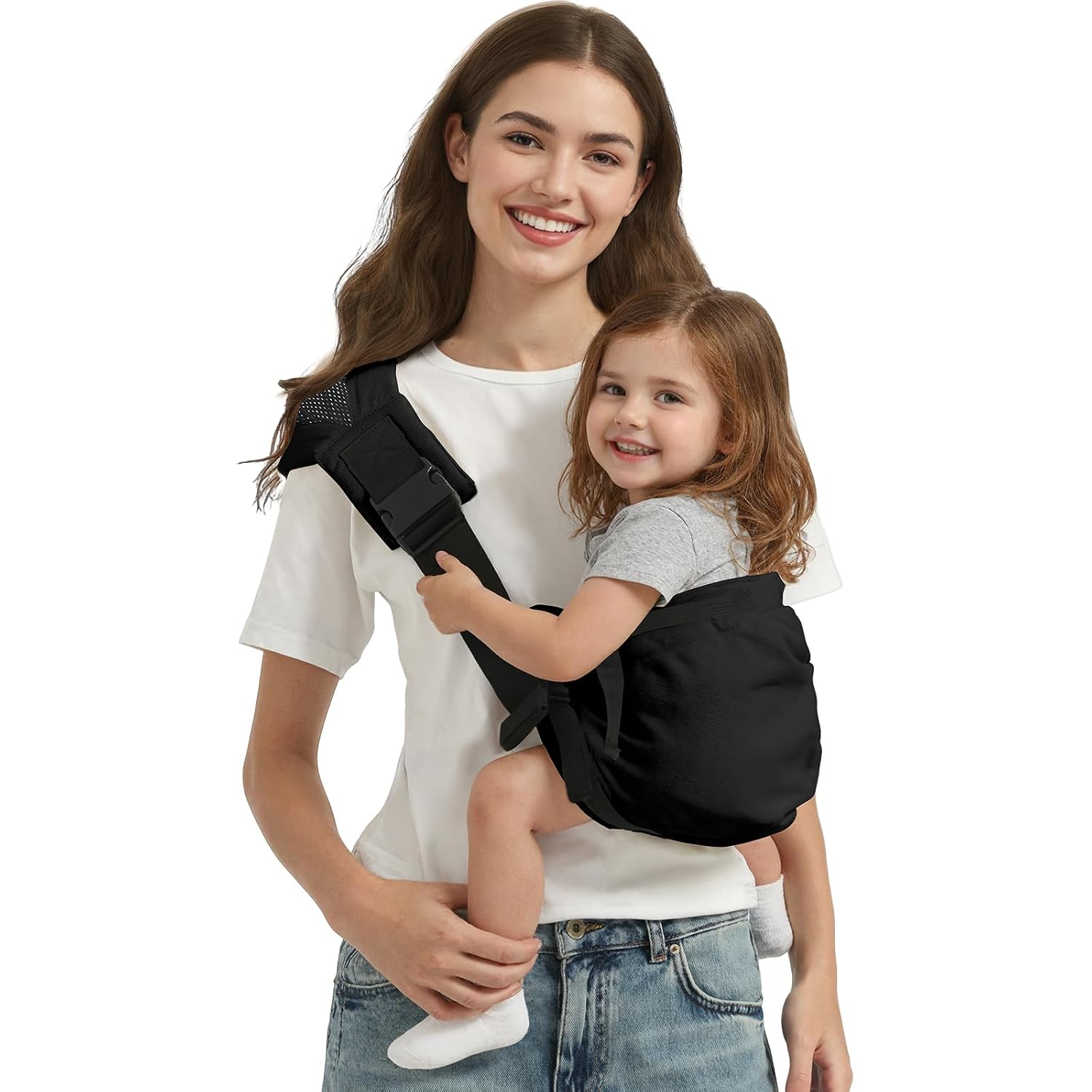 Toddler Carrier Sling Carry for 8-40lbs, Adjustable Baby Carrier Sling One Size Fit All, Hip Seat Newborn Baby