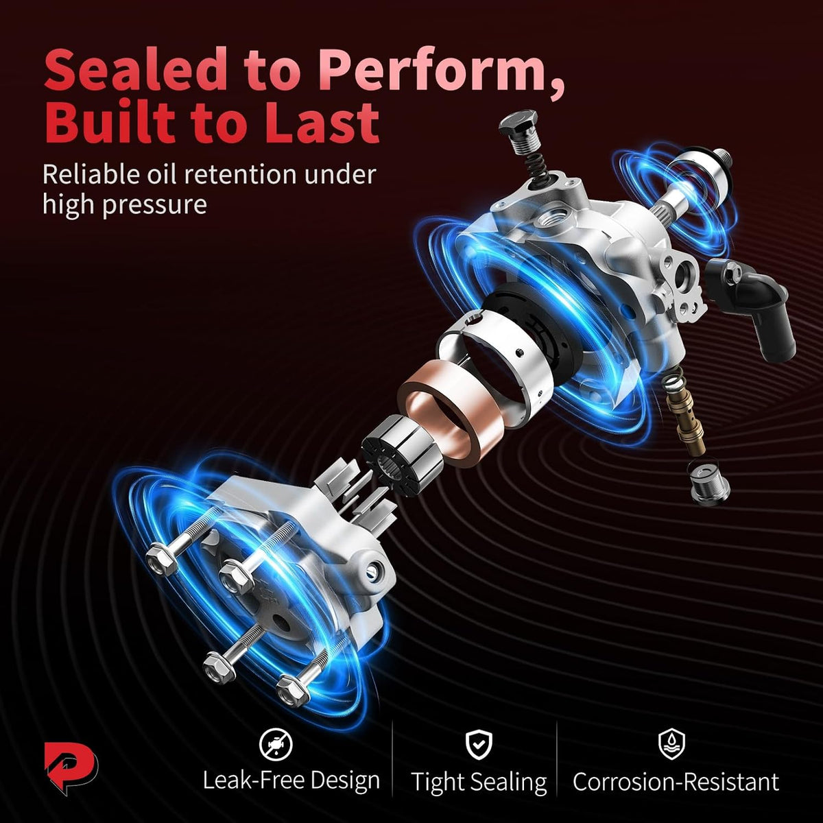 PHOBOOS Power Steering Pump Fit for Honda Accord