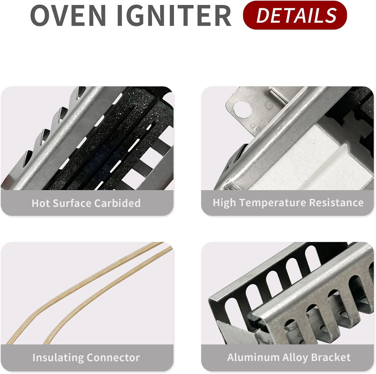 W11590294 Gas Range Oven Igniter Compatible for Whi-rlpo-ol Am-ana Gas Stove Replaces W11208965, W11613927, W11506321, 4977065, AP7193166, PS16744629, EAP16744629