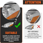 for 2006-2010 Toyota Sienna Headlights Chrome