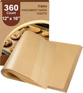 360 Count 12"x 16" Heavy Duty Parchment Paper Sheets for Baking