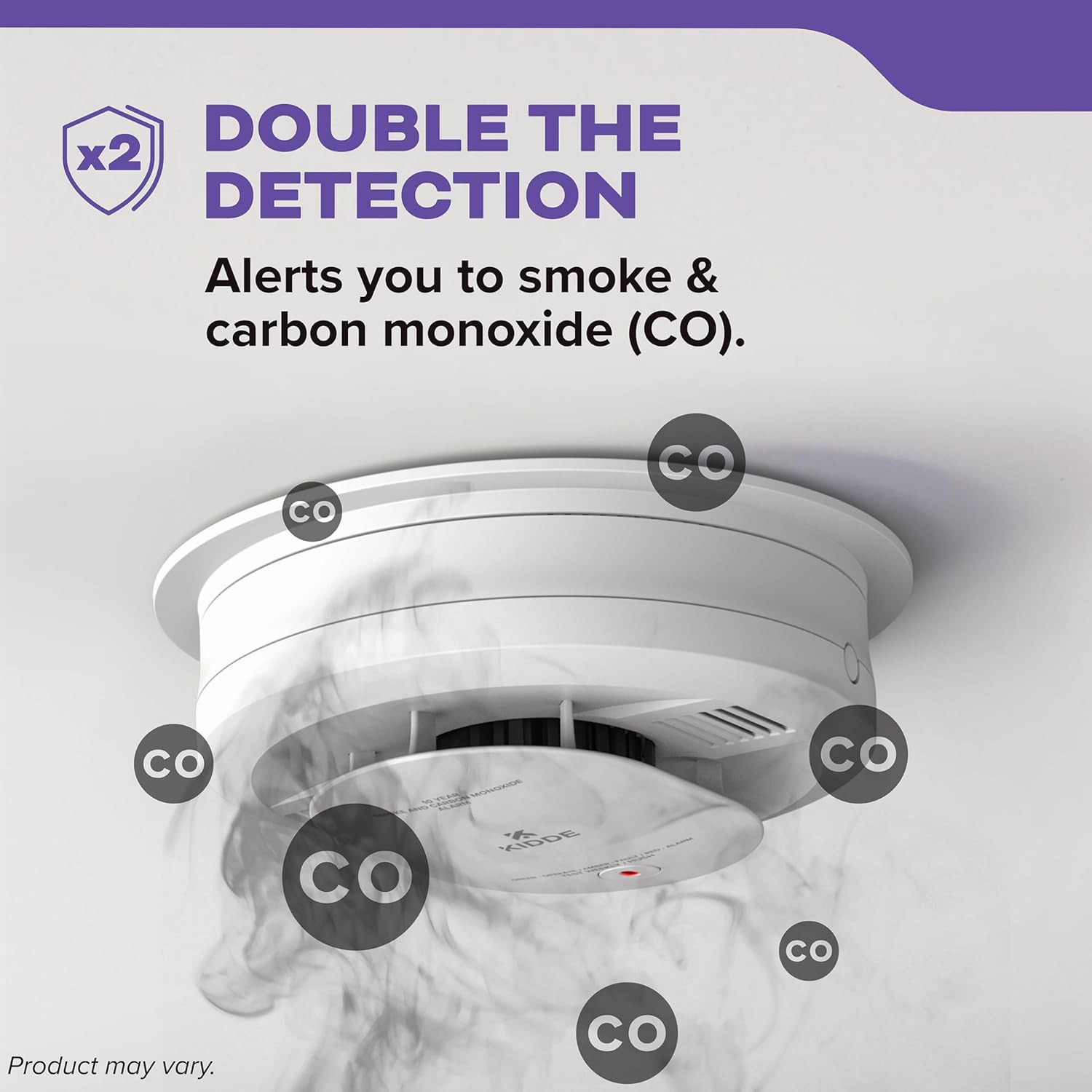 Smoke and Carbon Monoxide Detector, Hardwired with AA Battery Backup, Voice Alerts, Interconnectable, LED Status