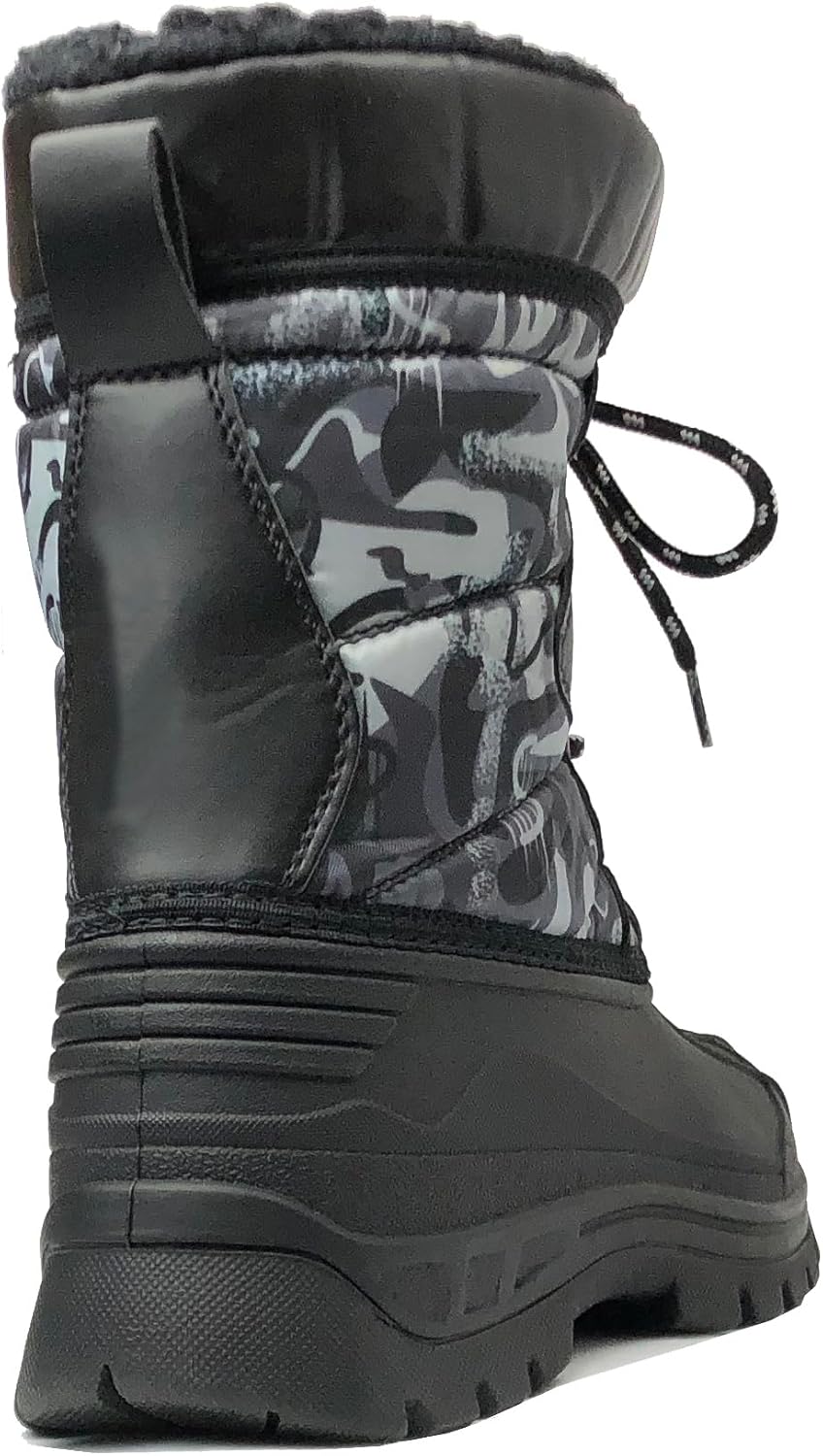 Unisex Snow Boots Slip-Resistant Waterpoof Winter Fashion Shoe (Toddler/Little Kid/Big Kid)