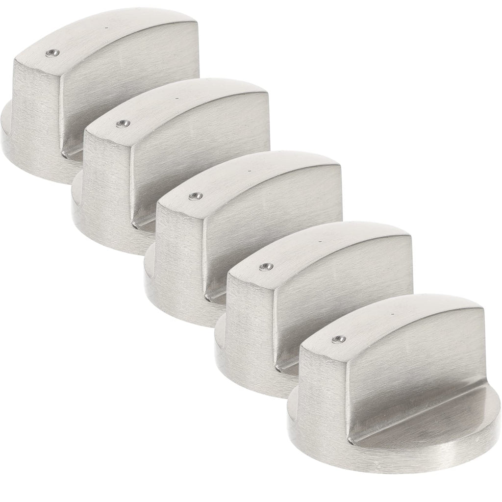 Gas Stove Knobs Replacement 5pcs Stainless Steel for Cooktop
