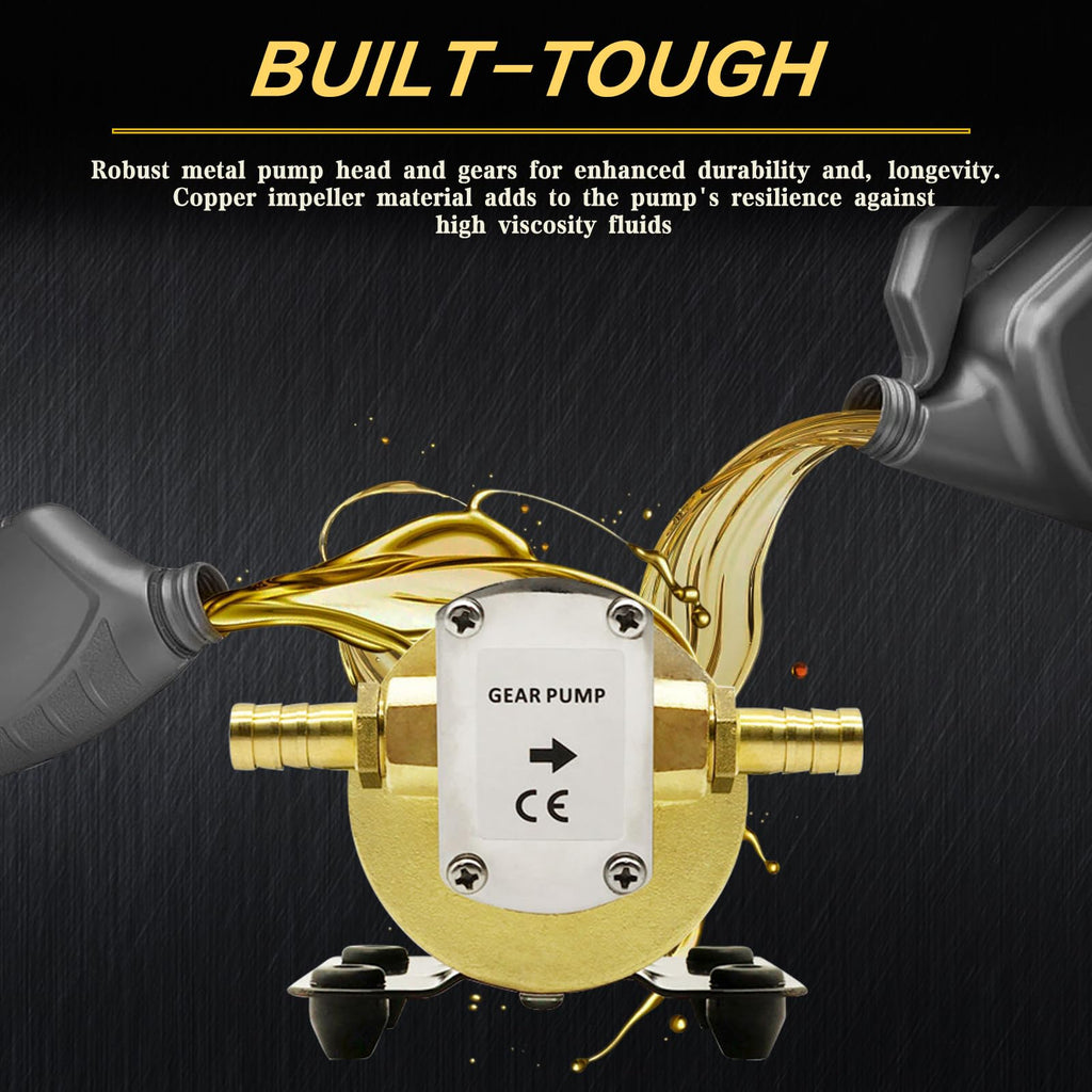 12 Volt Gear Pump, Electric Fuel Transfer Pump