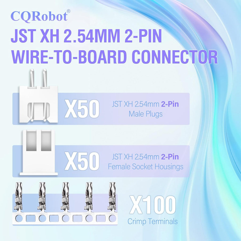CQRobot JST XH 2.54mm Pitch 2-Pin Electronic Computer Connector Adapter