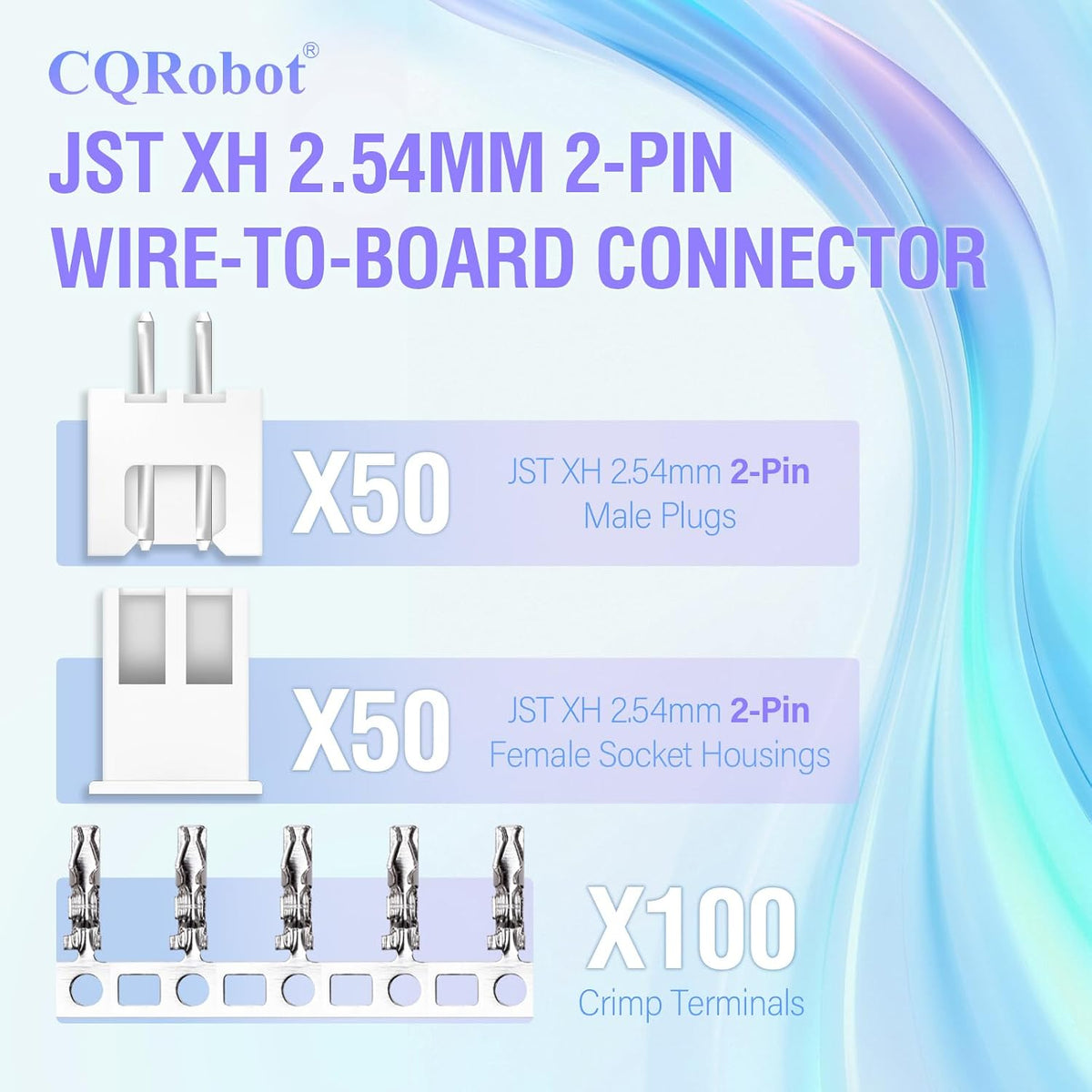 CQRobot JST XH 2.54mm Pitch 2-Pin Electronic Computer Connector Adapter