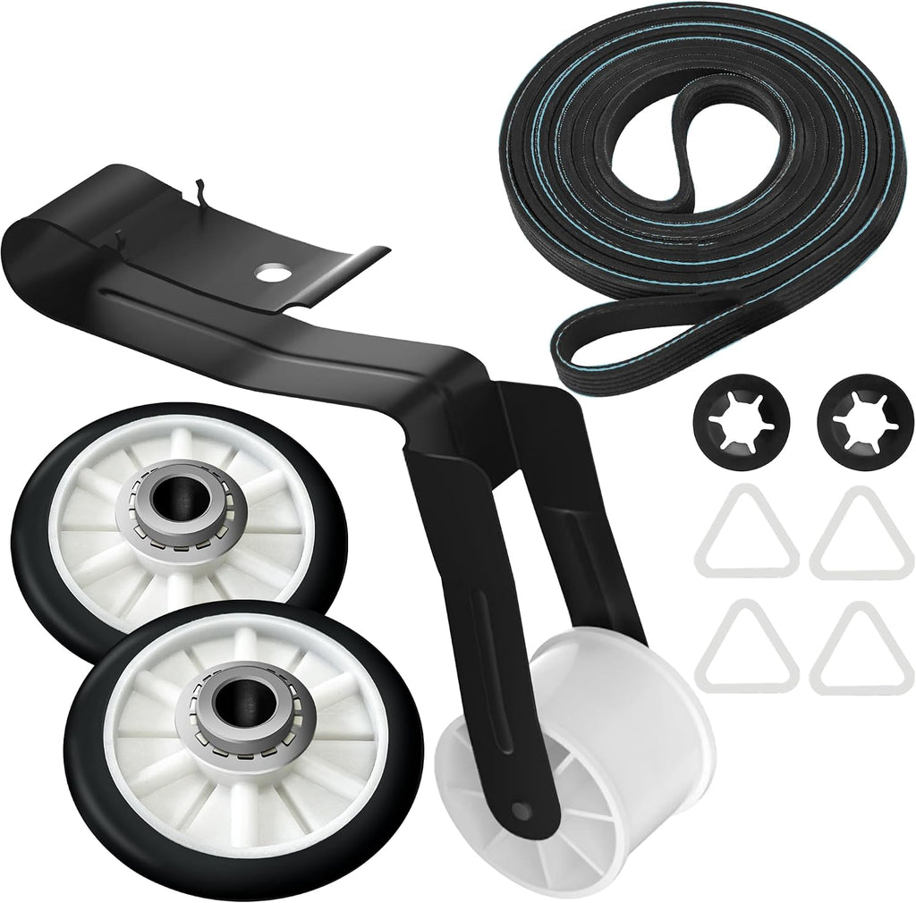 4392065 Dryer Repair Kit With Upgraded 349241T Drum Roller Kit, 691366 Idler and Pulley 341241 Belt For Whirlpool