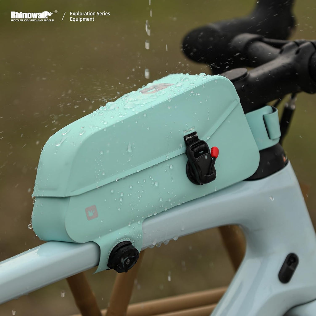 Bike Frame Bag with Magnetic Flap Waterproof Bicycle Top Tube Bag Bikepacking Cycling Tools Storage Bag for MTB Road